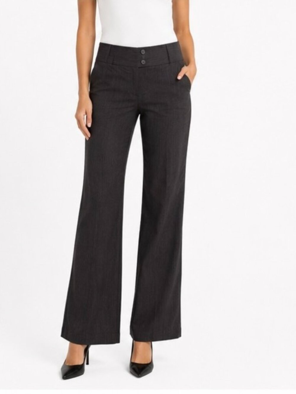 Banana Republic Martin Fit Women’s Dress Pants Brown Pinstripe 10 Short